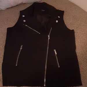 Black zipper shirt